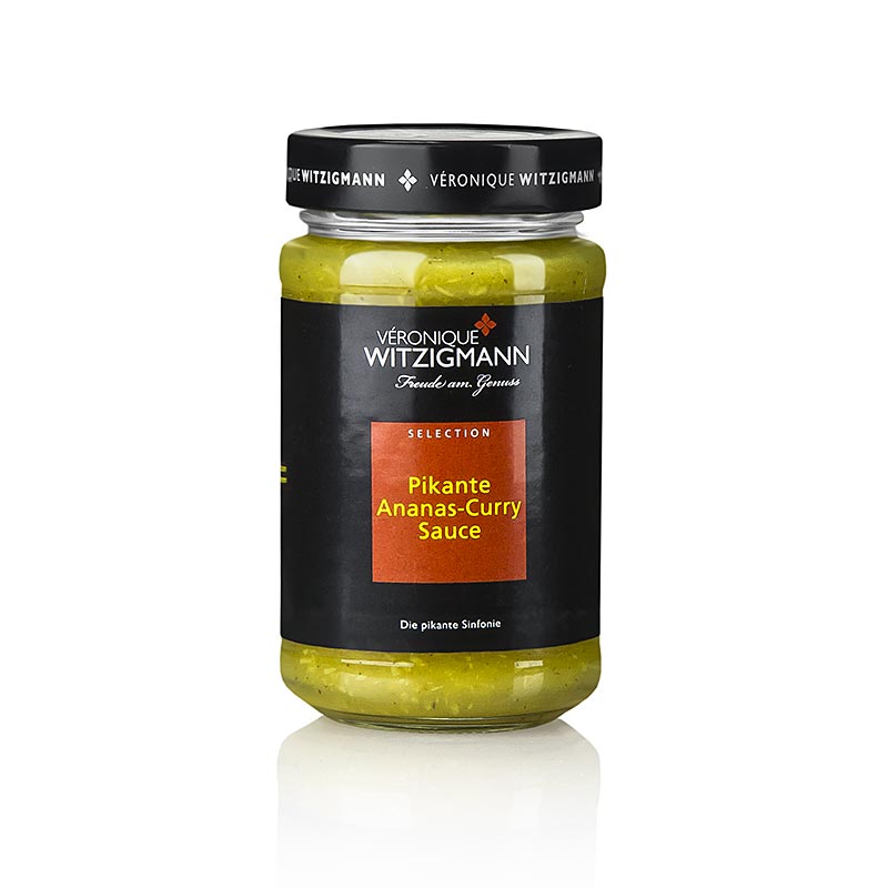 Sauce epicee au curry d`ananas Veronique Witzigmann - 225 ml - Verre