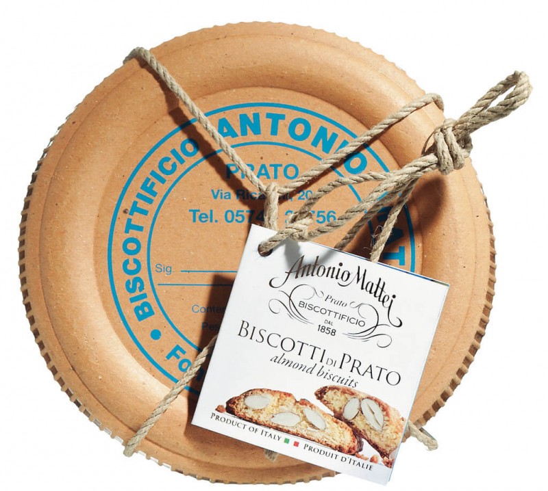 Biscotti di Prato alle Mandorle Cappelliera, Toskana bademli biskuvileri, sapka kutusu, Mattei - 200g - Parca