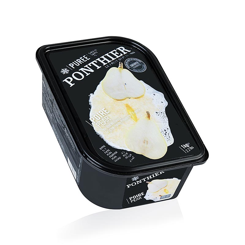 Puree de poire, 12% sucre, Ponthier - 1 kg - Coque PE