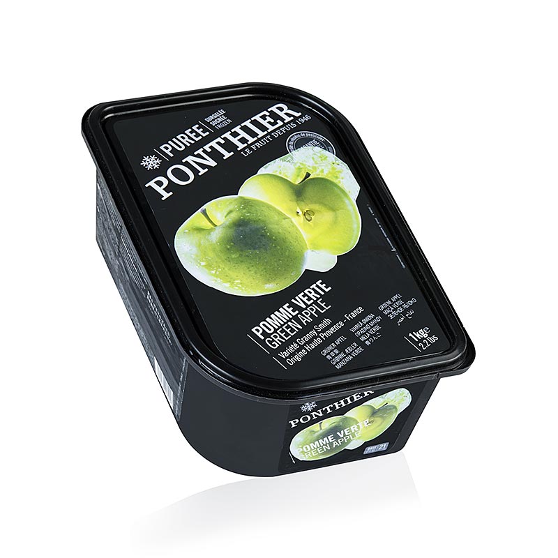 Puree de pomme verte, 13% sucre, Ponthier - 1 kg - Coque PE