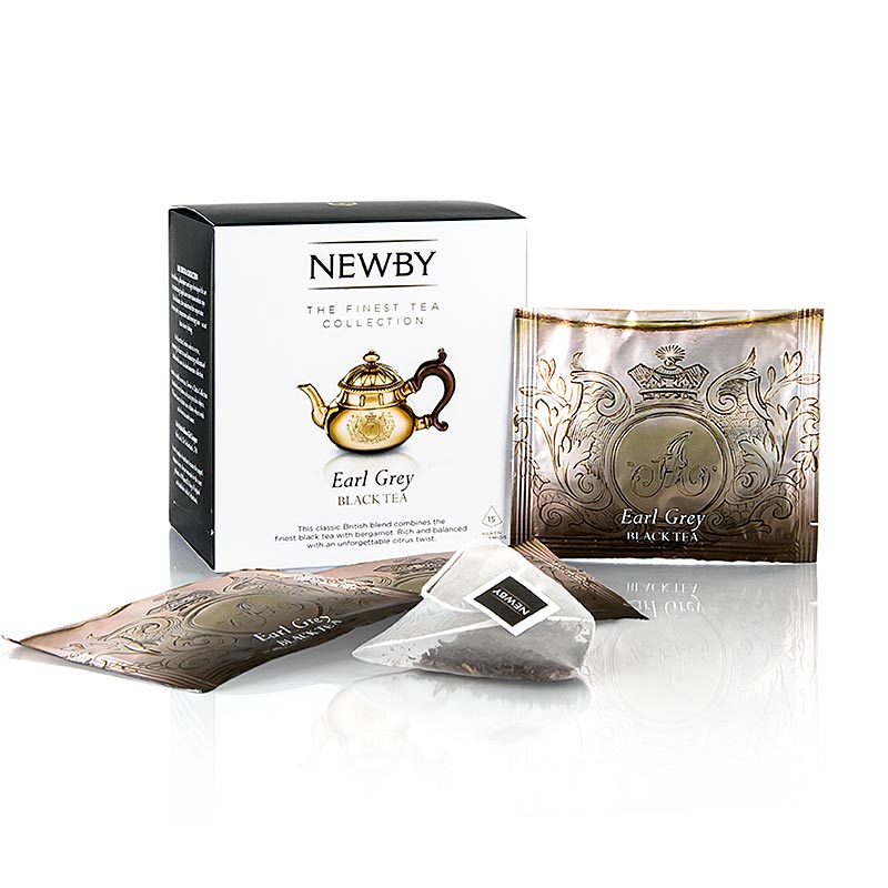 Newby Tea Earl Grey, crni caj - 37,5 g, 15 kosov - Karton