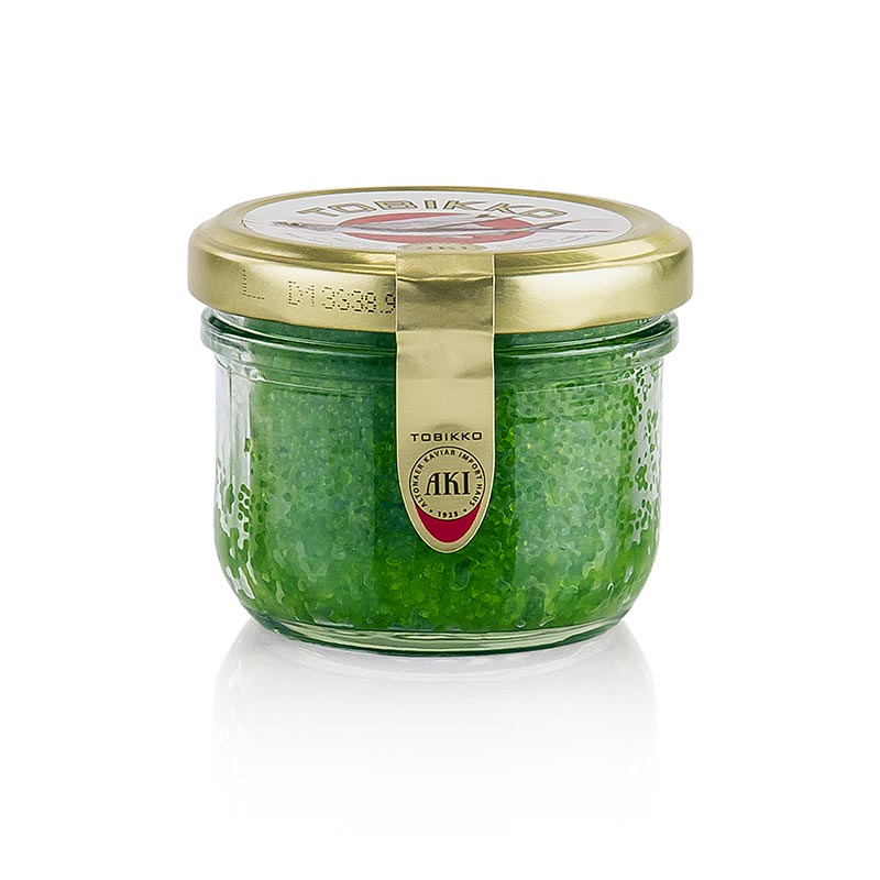 Original Tobiko - Flyvende fiskerogn, grøn, med wasabi - 90 g - glas