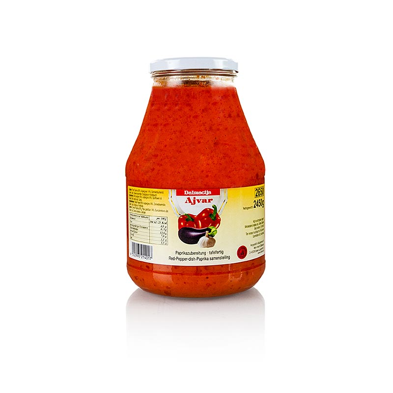 Ajvar, paprikova omacka - 2,45 kg - Sklenka