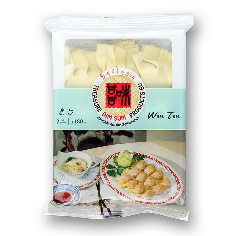 Wonton - Gyoza dumplings med svinekød / rejer - 180 g, 12 x 15 g - Pe shell