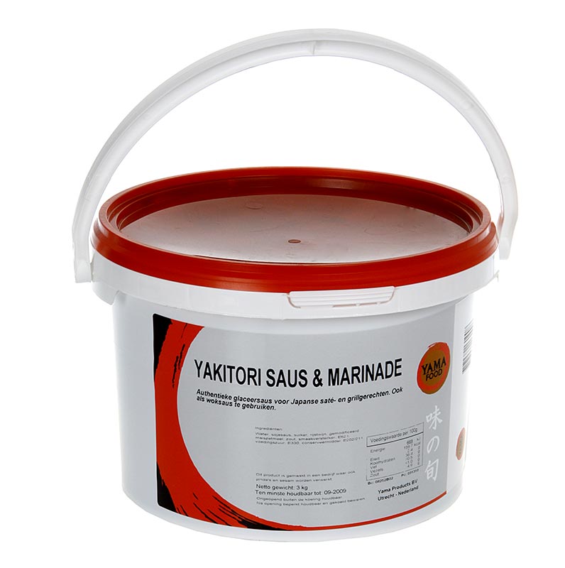 Yakitori sauce, til grillet fjerkrækød, tykt - 3 kg - Pe-spand