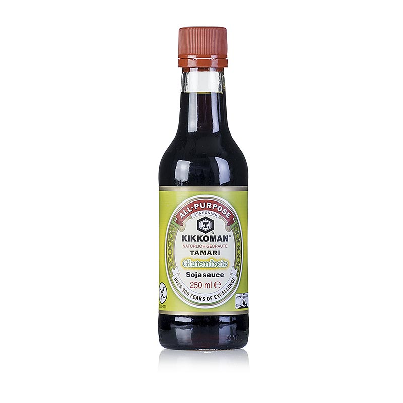 Sojina omaka - Tamari, Kikkoman, brez glutena, Japonska - 250 ml - Steklenicka