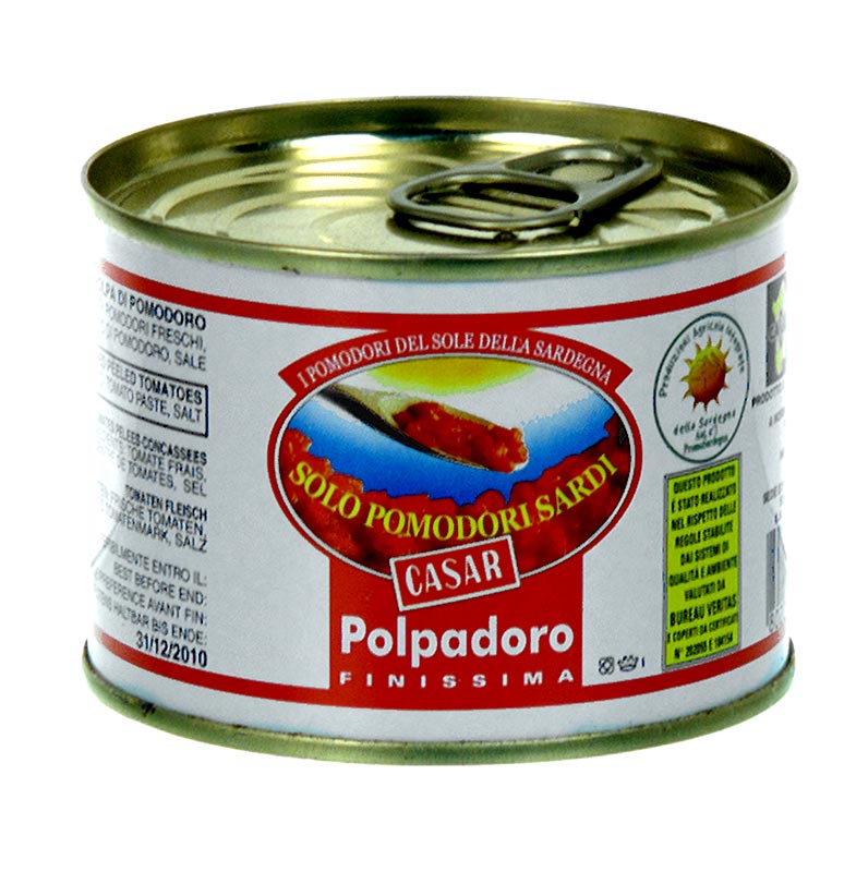 Polpadoro Finisima - Preparation de tomates legerement salees de Sardaigne - 220g - peut