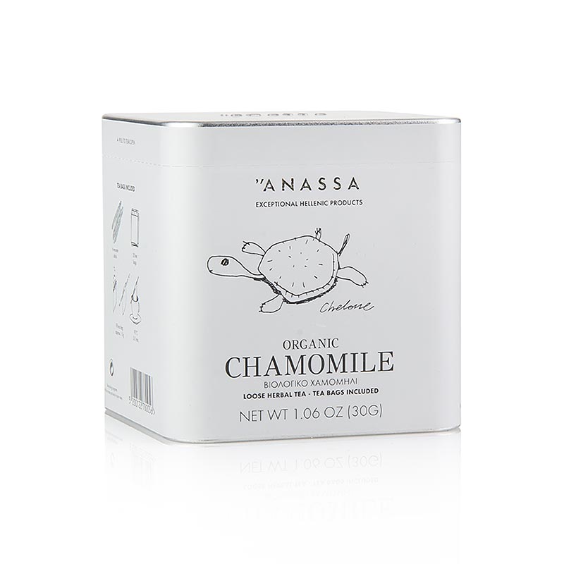 ANASSA Ceai de musetel (ceai de musetel), in vrac cu 20 pliculete, organic - 30 g - ambalaj