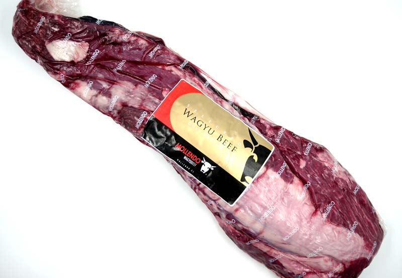 File z Wagyu z Chile BMS 6-7 bez retezu, hovezi maso, maso / Agricola Mollendo SA - cca 2,5 kg - vakuum