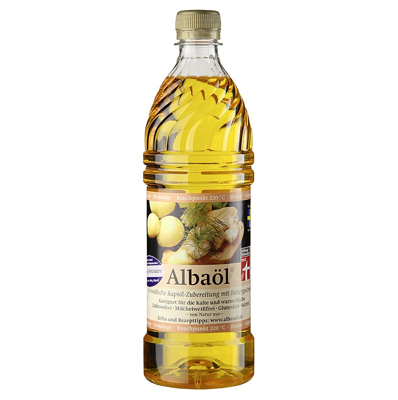 Albaol© - koolzaadoliepreparaat, met botersmaak, Zweden - 750 ml - PE-fles