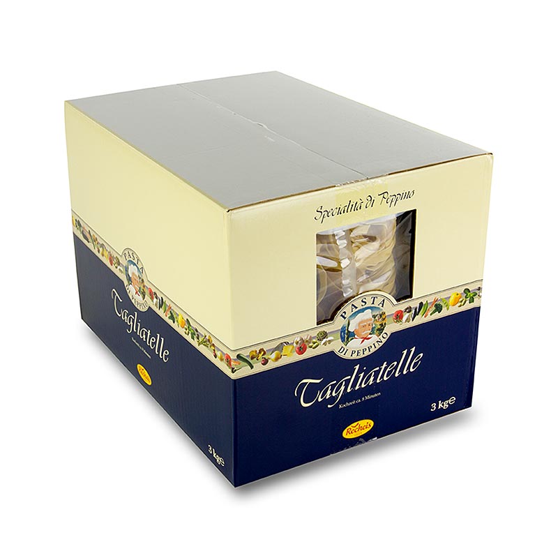 Pasta di Peppino all` uovo - tagliatelle, zolty - 3 kg - torba