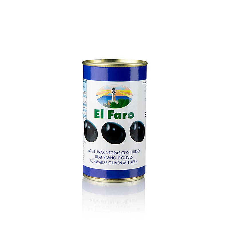 Siyah zeytin, cekirdekleri cikarilmis, karartilmis, Lake, El Faro`da - 350g - olabilmek