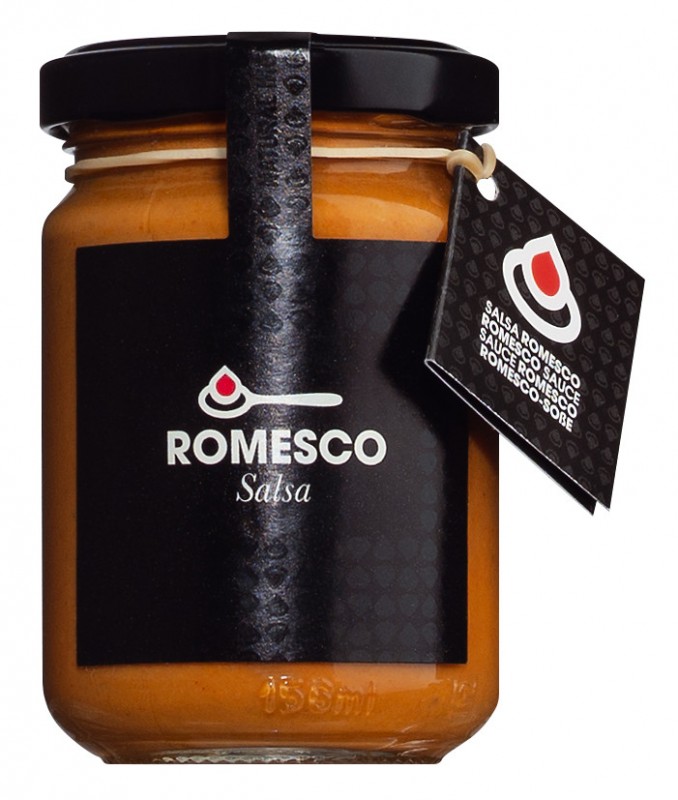 Salsa Romesco, sos przyprawowy z pomidorami, migdalami i orzechami laskowymi, Don Gastronom - 130g - Szklo