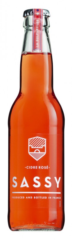 Cidre Rose, La Sulfureuse, pjenusavo vino od jabuke, rose, Sassy - 0.33L - Boca