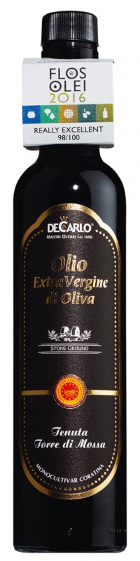 Ulei extravirgin Tenuta Torre di Mossa DOP, ulei de masline extravirgin Tenuta Torre di Mossa, De Carlo - 500 ml - Sticla