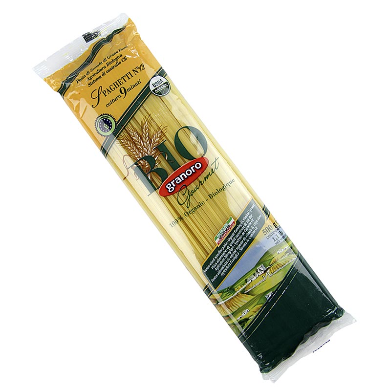 Vermicellonis Granoro, Spaghetti, 2mm, N°12 - 12 kg, 24 x 500 g - Papier carton