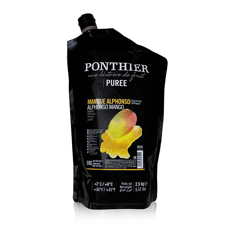 Puree z mango Ponthier z cukrem - 2,5 kg - torba