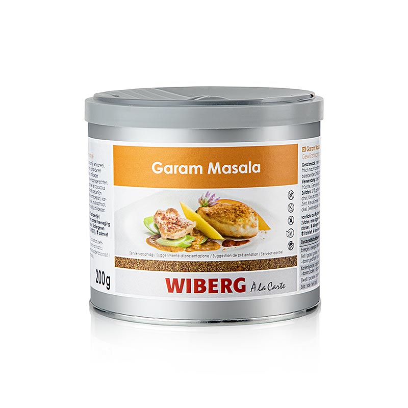 Wiberg Garam Masala, amestec de condimente in stil indian - 200 g - Cutie de arome