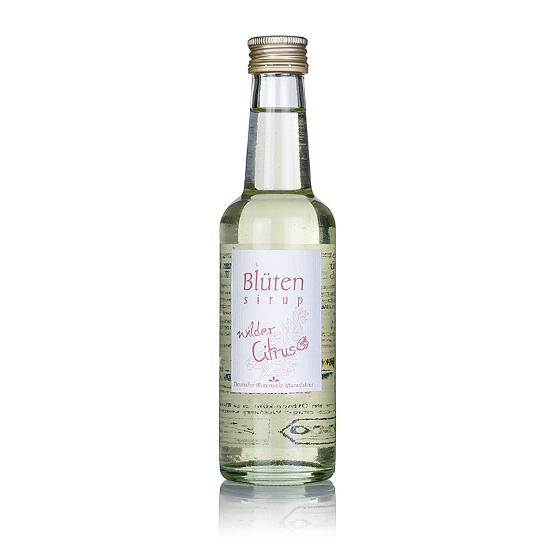 Kvetinovy sirup z divokych citrusovych kvetu, 1:10, bio - 250 ml - Lahev