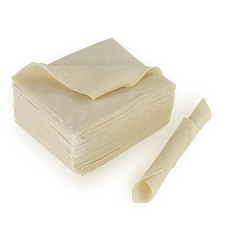 Feuilles de pate Wan Tan, epaisses, 8,5 x 9 cm - 500 g, environ 70 pieces - sac