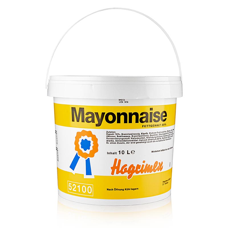 Maioneza 80%, 10kg Hogrimex - 10 litri - Pe galeata