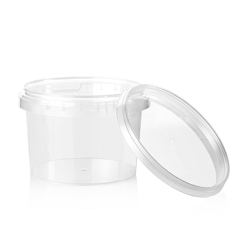 Sloik plastikowy Circlecup, okragly, z pokrywka, Ø 118x86mm, 565ml - 1 kawalek - Luzny