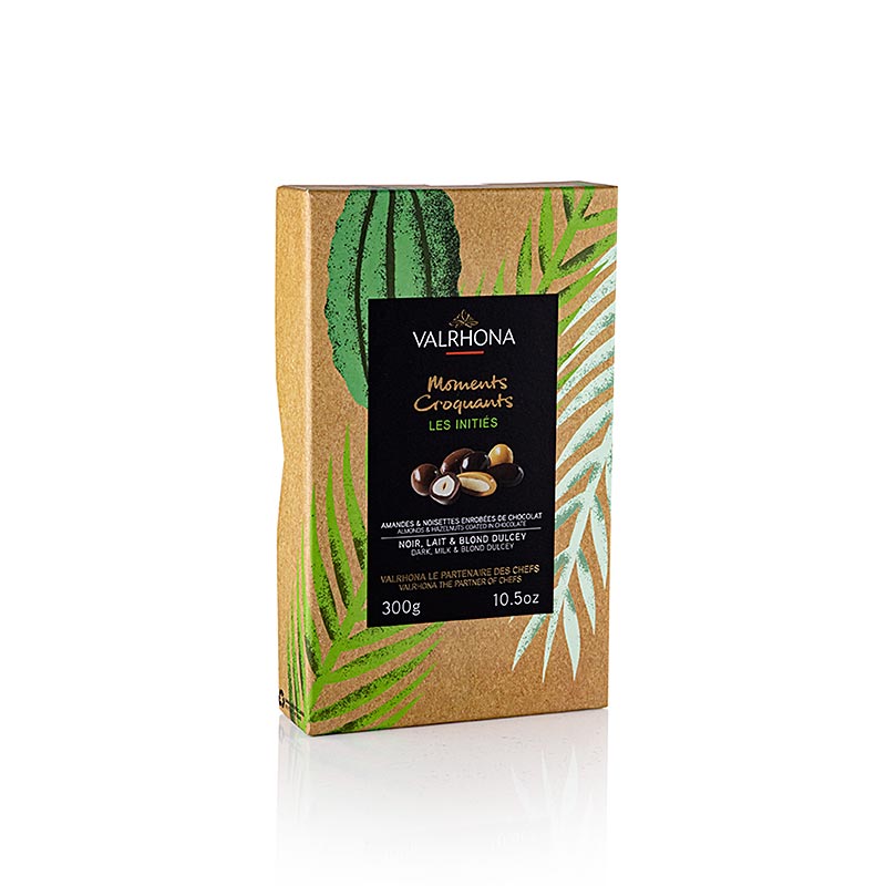 Valrhona Equinoxe, mandula es mogyoro keseruben, tej, Dulcey, 33898 - 300g - doboz