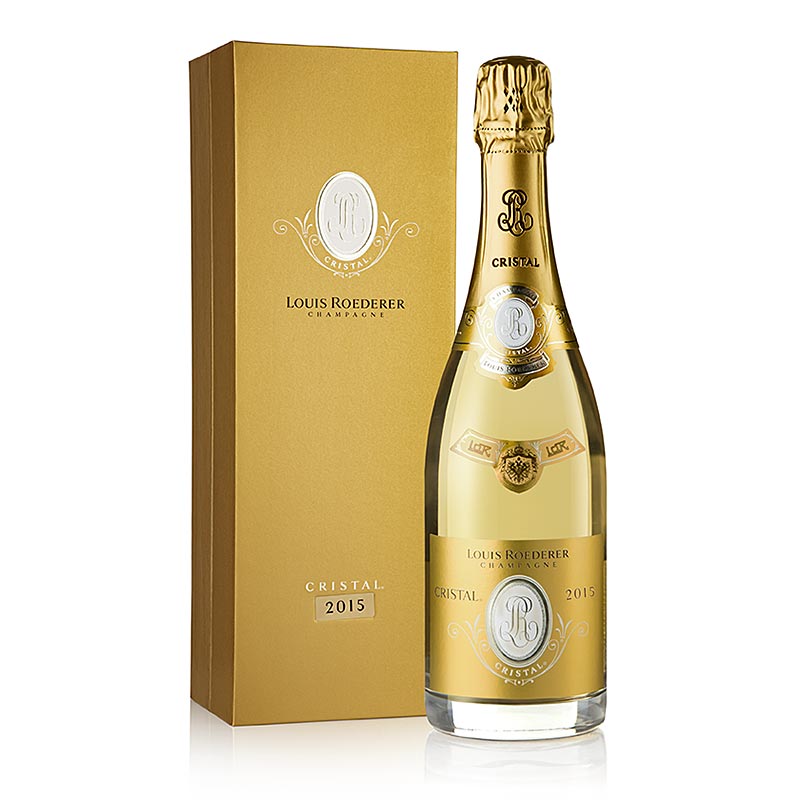 Pezsgo Roederer Cristal 2015 Brut, 12,5 terfogat%, diszdoboz (Prestige Cuvee) - 750 ml - Uveg