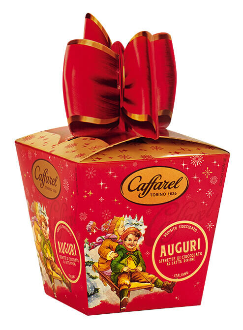 Scatolina Regalo, toltott tejcsokolade praline, diszdoboz, Caffarel - 105g - csomag