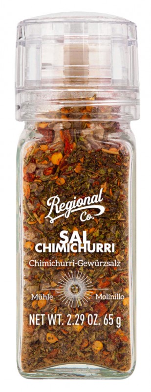 Sol morska Chimichurri, sol przyprawowa, mlyn, Regional Co - 65g - Sztuka