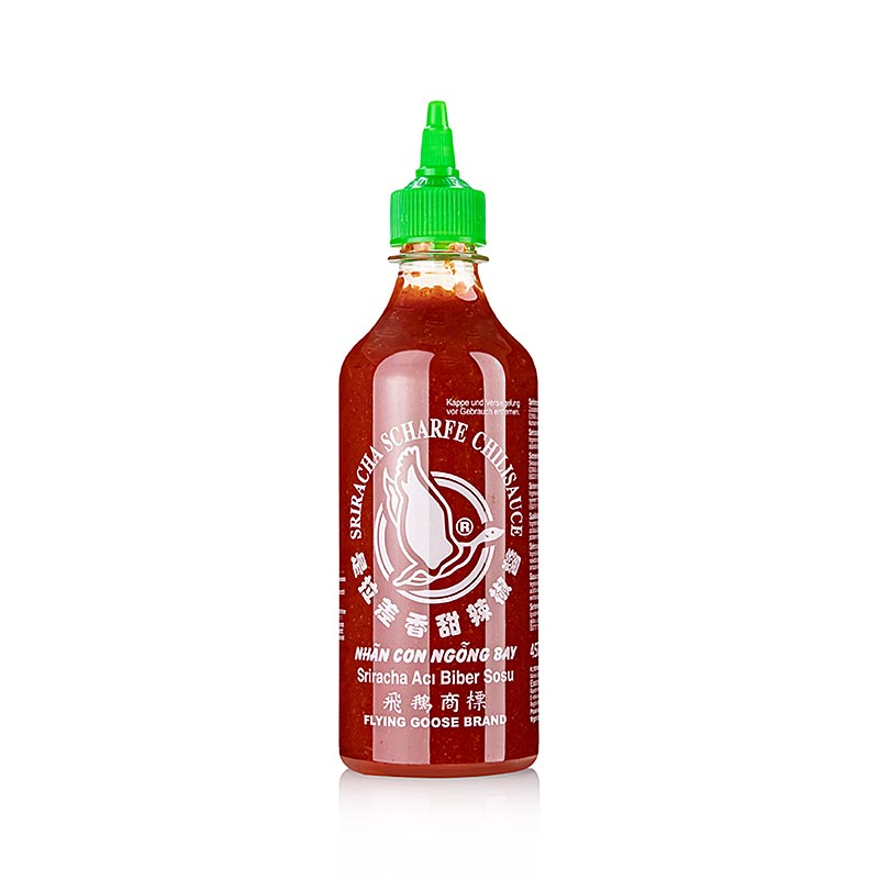 Chili umak - Sriracha, Hot, Squeeze Bottle, Flying Goose - 455 ml - PE boca