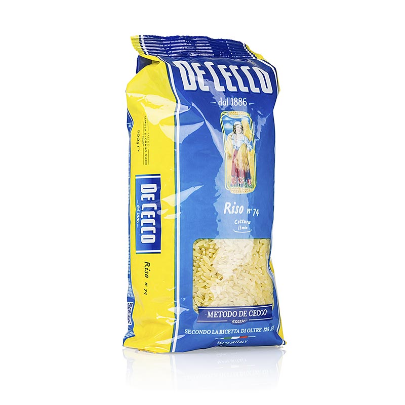 De Cecco Riso (pirinc tanesi sehriye), No. 74 - 12kg, 24x500g - Karton