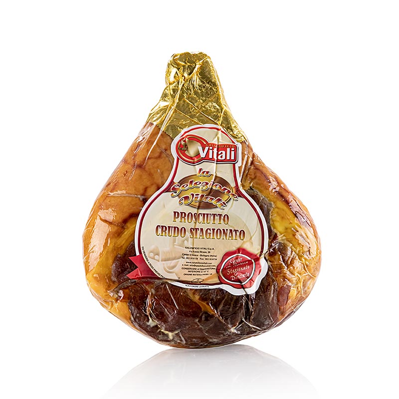 Prosciutto Stagionato Crudo, talianska surova sunka, min. 10 mesiacov, Selezione Vitali - cca 7 kg - vakuum