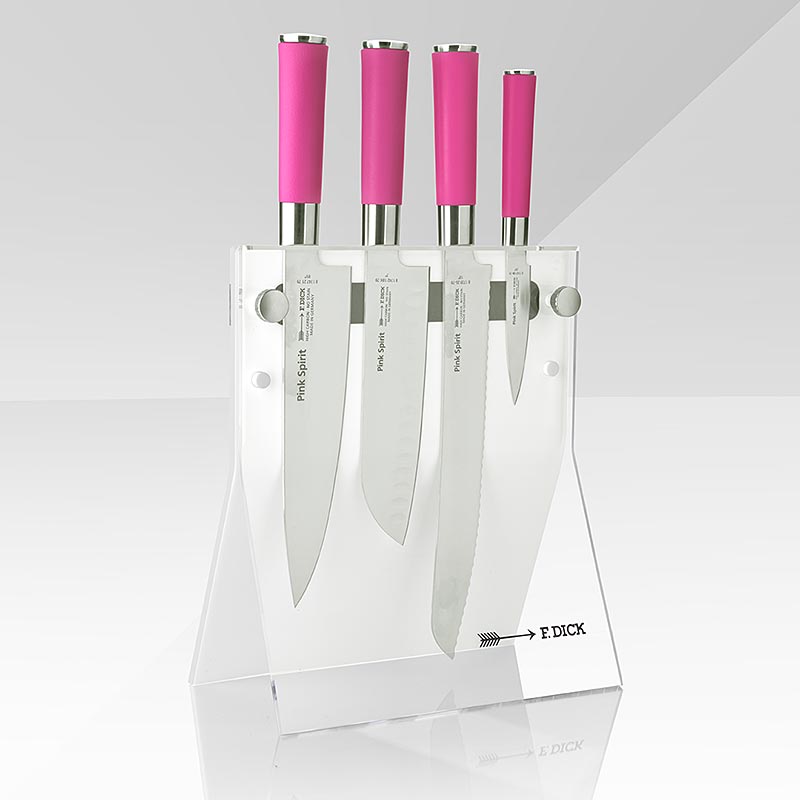 Pink Spirit akrilni blok za nozeve 4Knives, sa 4 noza, debljine - 1 komad - Karton