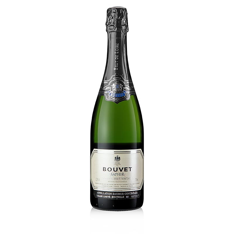 2021 Saphir Blanc AOC Saumur, Cremant de Loire, brut, 12,5% vol, Bouvet - 750ml - Botella