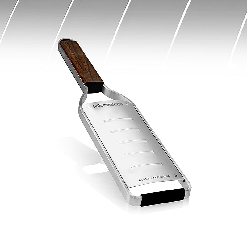 Grater Microplane Master Series, serak besar (pencukur besar), dengan pemegang kayu - 1 keping - kotak