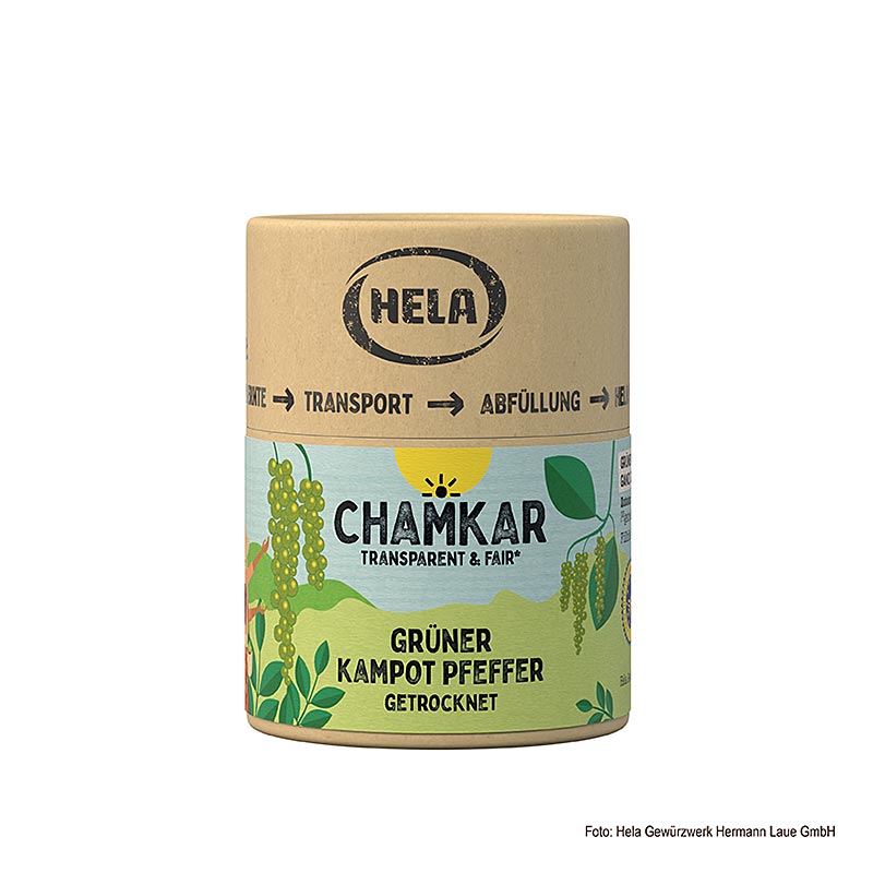 HELA Chamkar - Papryka zielona Kampot, suszona, cala, ChOG - 25g - Pudelko zapachowe