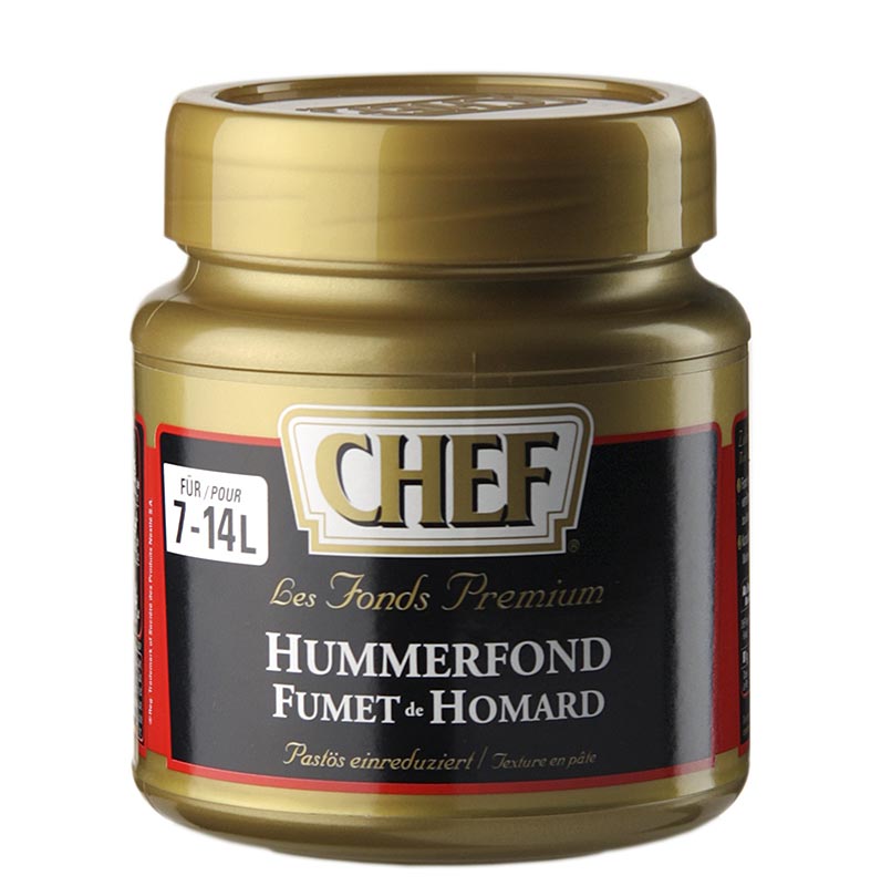 CHEF Premium koncentrat - hummerbestand, let pasta, orange-rød, til 7-14 L - 560 g - Pe-dosis