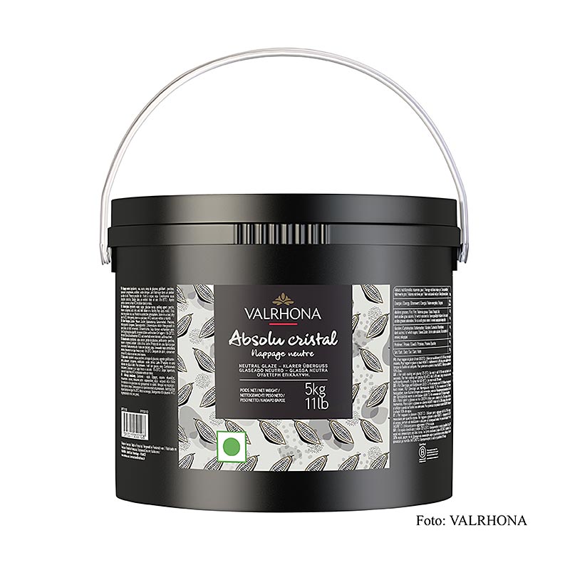 Valrhona Nappage - Cristal Absolu, fonte neutre, clair - 5 kg - Pe-seau