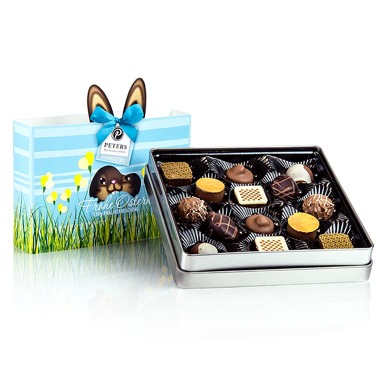 Bombones de Pascua Felices Pascuas, en lata de Pascua, sin alcohol, Peters - 170g - poder