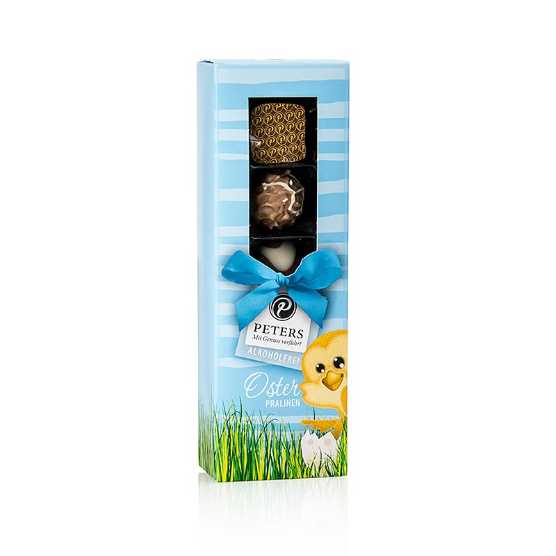 Cioccolatini pasquali blu pulcino, senza alcool, Peters - 60 g, 5 pezzi - pacchetto