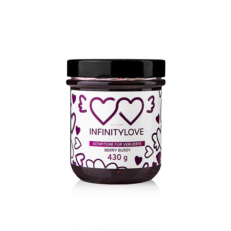 INFINITYLOVE Blackberry - Brombeer Konfitüre Extra - 430 g - Glas