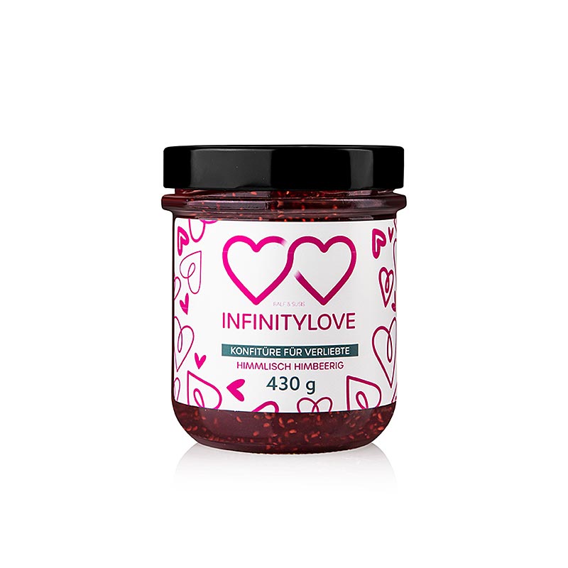 INFINITYLOVE Raspberry - Raspberry Jam Extra - 430 g - Sticla