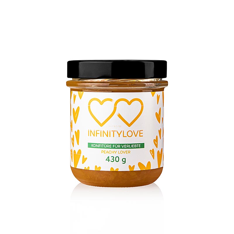 INFINITYLOVE Peach - Peach Jam Extra - 430 g - Lasi