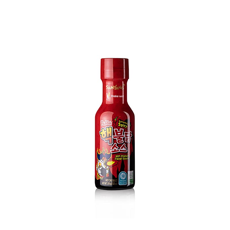 Molho Buldak, com sabor de frango, extremamente picante, SAMYANG - 200g - Garrafa