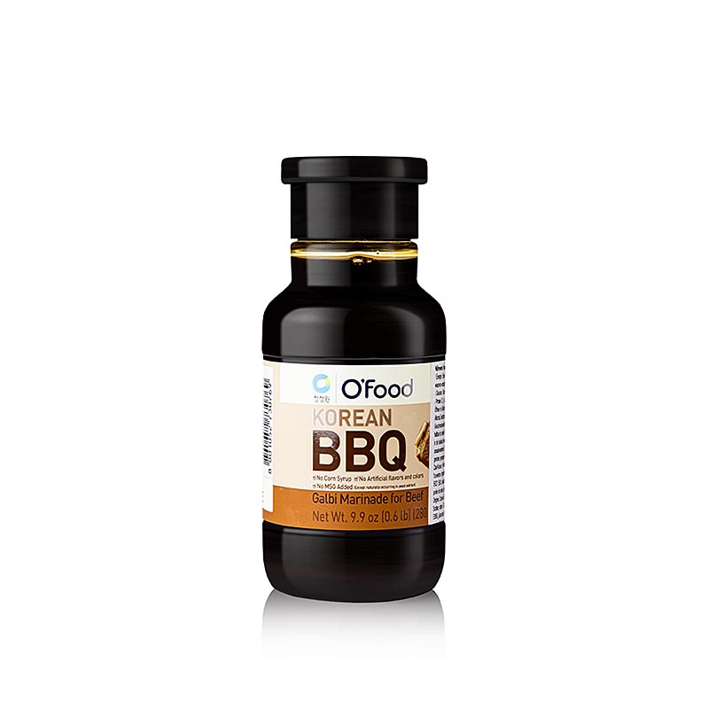 Koreansk BBQ Galbi marinade for biff, O`FOOD - 280 g - Flaske