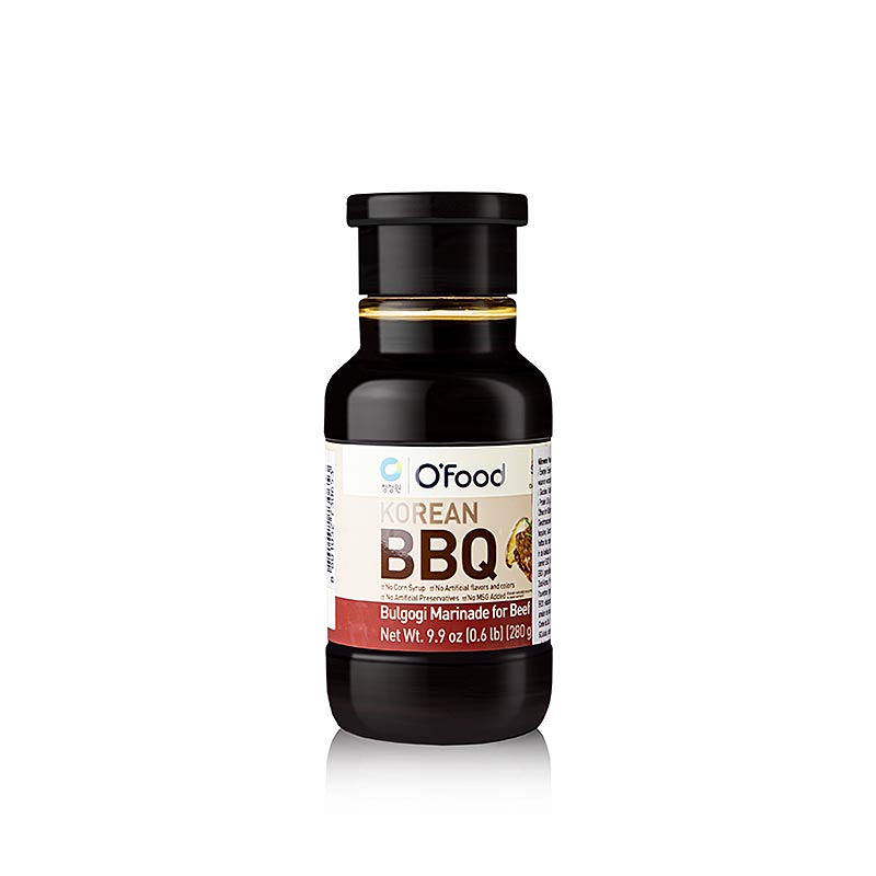 Korejska BBQ Bulgogi Marinada na hovadzie maso, O`FOOD - 280 g - Flasa