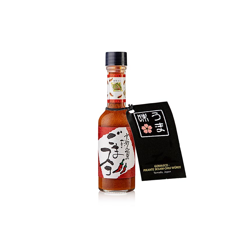 Gomasco - bumbu cabai wijen pedas, Yamada, Jepang - 65ml - Botol