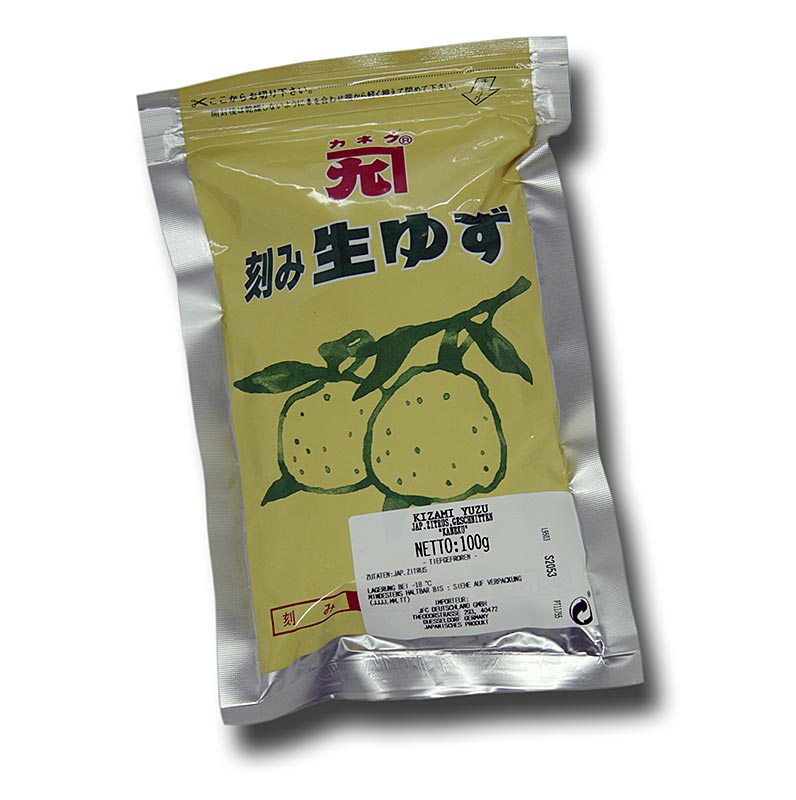 Yuzu Kizami, citroenpasta gemaakt van geraspte yuzu-schil, bevroren - 100 g - zak