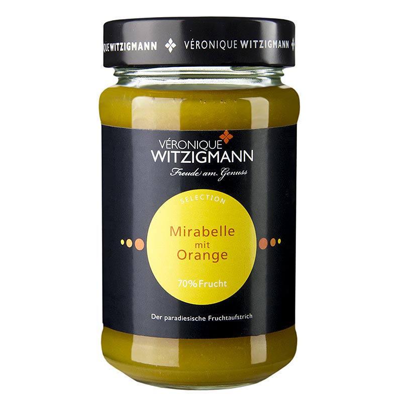 Mirabelle a l`orange - pate a tartiner aux fruits Veronique Witzigmann - 225g - Verre